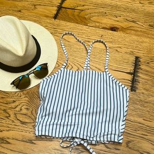 Albion breezy blue/white striped top. Excellent condition!